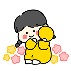 [LINEスタンプ] ここねんねー可愛い5歳