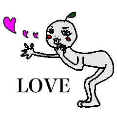 [LINEスタンプ] 続・りんごゆうこ
