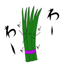 [LINEスタンプ] ニラとさけ