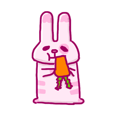 [LINEスタンプ] 桃色しまうさ