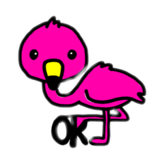 [LINEスタンプ] ピコ作スタンプ4(フラミンゴ)