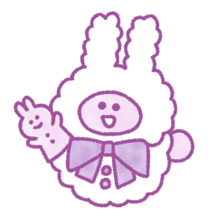 [LINEスタンプ] パペットうさぎ