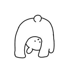 [LINEスタンプ] 平の顔族うさぎ。