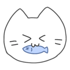 [LINEスタンプ] 魚とねこと