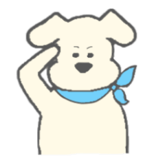 [LINEスタンプ] 癒しの白わんこ