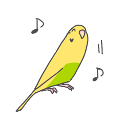 [LINEスタンプ] セキセイインコのみどぱんちゃん