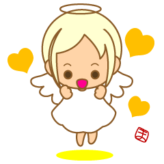 [LINEスタンプ] まみんこのシンプル天使スタンプ(気持ち)