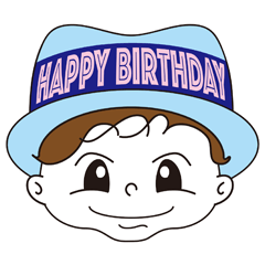 [LINEスタンプ] ハッピーバースデイ顔