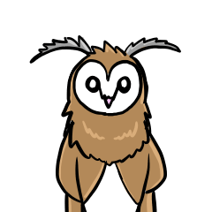 [LINEスタンプ] ナチュラルに人を煽るフクロウ星人