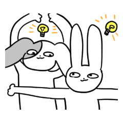 [LINEスタンプ] アンニュイウサギ