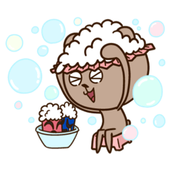 [LINEスタンプ] クマたとお風呂