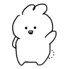 [LINEスタンプ] ふわうさピ