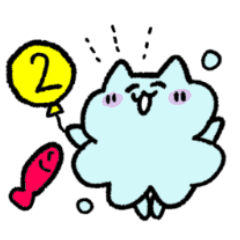 [LINEスタンプ] あわあわねこ2  使いやすい敬語