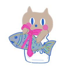 [LINEスタンプ] ミルク瓶に入った猫