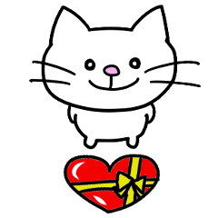 [LINEスタンプ] 白ねこ チビ