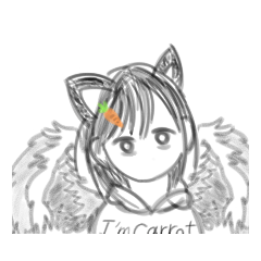 [LINEスタンプ] 目の死んでる女の子「にんちゃん」