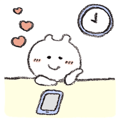 [LINEスタンプ] ハートがいっぱいのくまちゃん