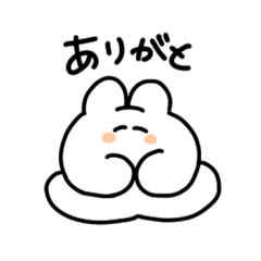 [LINEスタンプ] おけつうさぎ