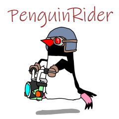 [LINEスタンプ] ペンギンライダー