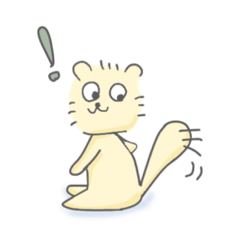 [LINEスタンプ] お茶目なねこのろっきぃ