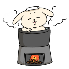 [LINEスタンプ] おふっこうさぎ