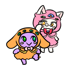 [LINEスタンプ] ミミくん＆ステラ