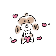 [LINEスタンプ] シーズー犬 ゆる 日常 スタンプ