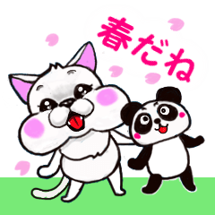 [LINEスタンプ] ネコパンダ