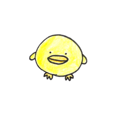 [LINEスタンプ] 素直なひよこ