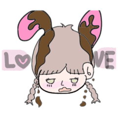 [LINEスタンプ] うさぎチョコ