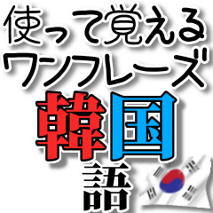 [LINEスタンプ] 使って覚える！ワンフレーズ韓国語