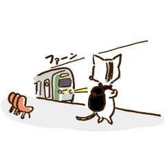 [LINEスタンプ] うちのトラチャン お出かけスタンプ