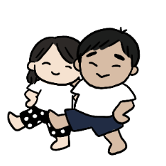 [LINEスタンプ] ぽぽくま夫婦のなかよしスタンプ