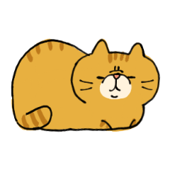 [LINEスタンプ] ぶさねこ きなこ