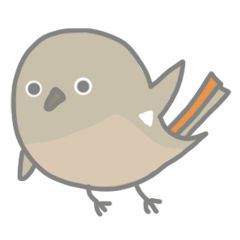 [LINEスタンプ] 日常で使えるジョウビタキのジョビ子
