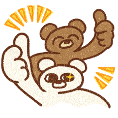 [LINEスタンプ] のんびりクマとアニマルずの日常