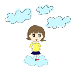 [LINEスタンプ] めろちゃんは可愛いものが好き