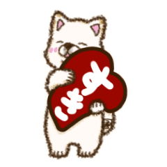 [LINEスタンプ] 白柴犬ちびキャラスタンプ