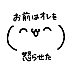 [LINEスタンプ] 怒りのケモノ