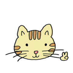 [LINEスタンプ] かわいい猫 ピンピン