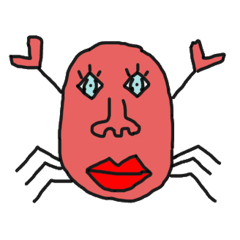 [LINEスタンプ] 本当の蟹