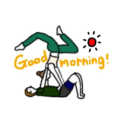 [LINEスタンプ] ファンファンアクロヨガの画像（メイン）
