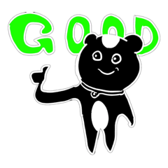 [LINEスタンプ] ブラックブラックブラック