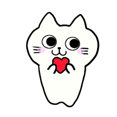 [LINEスタンプ] かわいい白ねこチロの日常