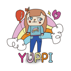 [LINEスタンプ] 私の友だちYUPPIスタンプ初登場！