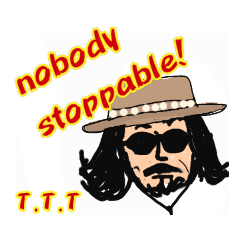 [LINEスタンプ] TxTxT nobody stoppable