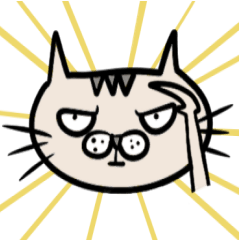 [LINEスタンプ] 眼力猫ニャン吉の日常