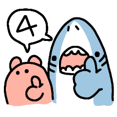 [LINEスタンプ] サメとメンダコその4