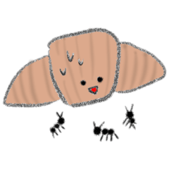 [LINEスタンプ] いつものんびり クロワッサン