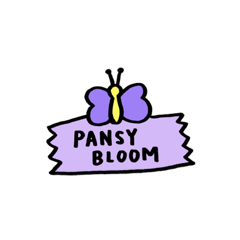 [LINEスタンプ] PANSY BLOOM